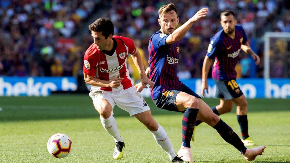 Partido entre Barcelona y Athletic de Bilbao en la Liga española