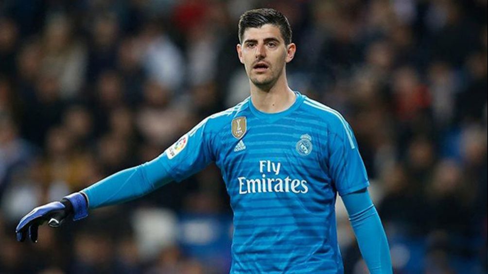 Thibaut Courtois, durante un juego con el Real Madrid