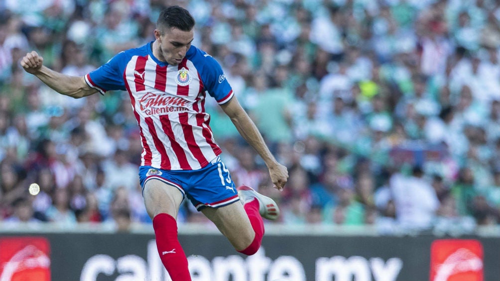 Manuel Mayorga durante el partido ante Santos