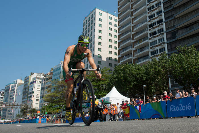 Rodrigo González, durante una competencia