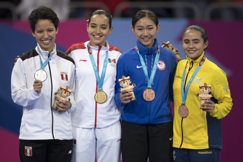 Medallistas de taekwondo poomsae individual femenino en Lima 2019