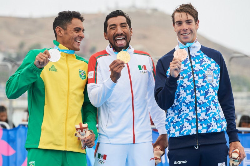 Ganadores de medallas en triatlón en Lima 2019