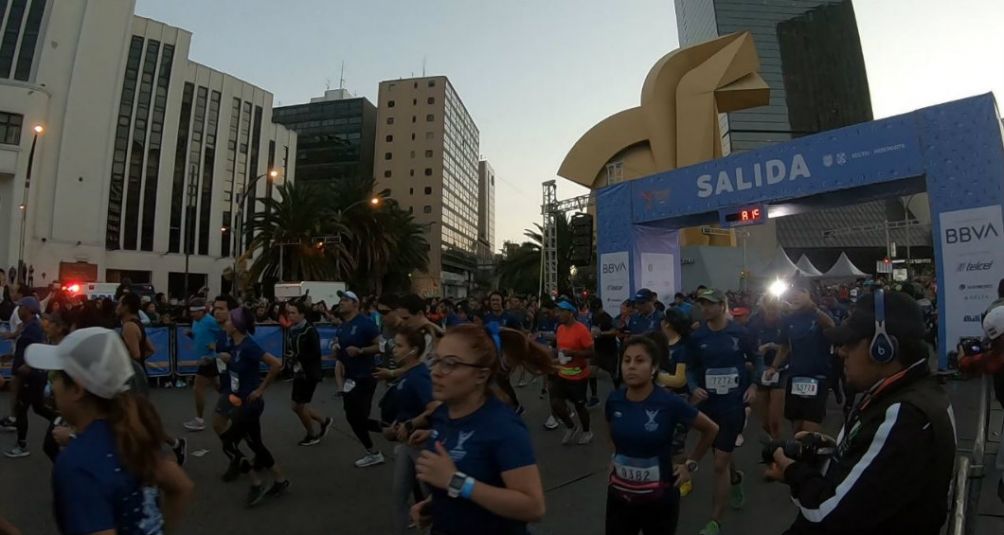 Participantes del Medio Maratón de la CDMX