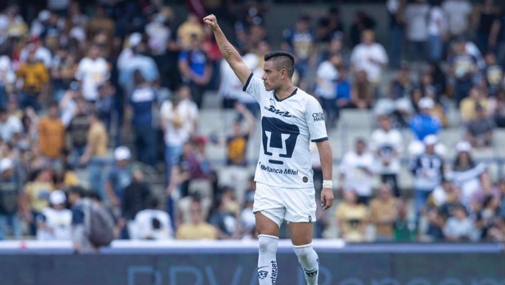 Pablo Barrera tras el partido de Pumas