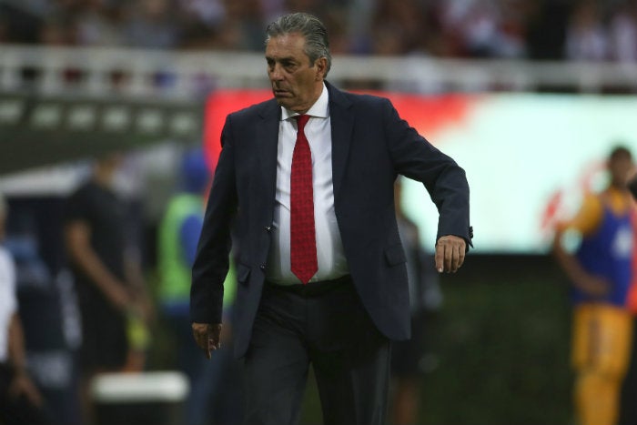 Boy, durante el partido de Chivas vs Tigres