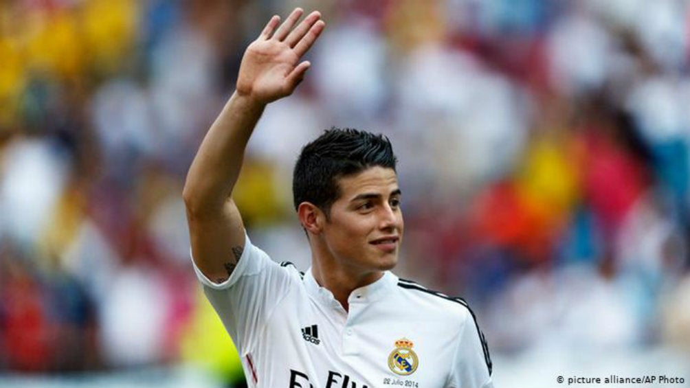 James Rodríguez, en un partido del Real Madrid