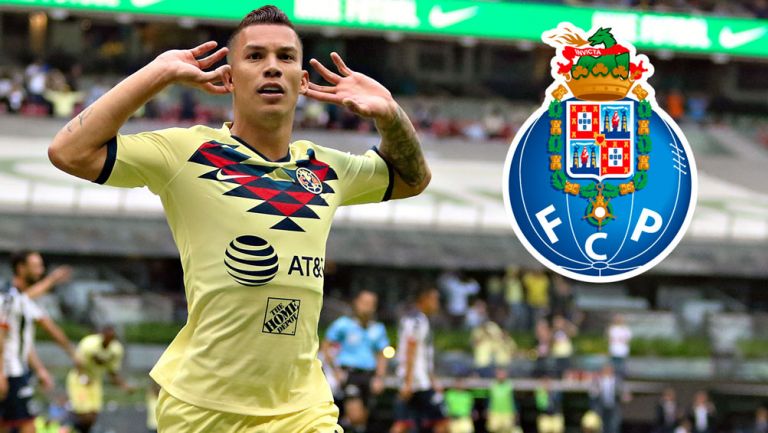 Mateus Uribe celebra una anotaciÃ³n con AmÃ©rica 