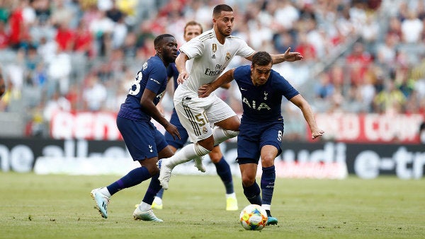 Eden Hazard en acción con Real Madrid 