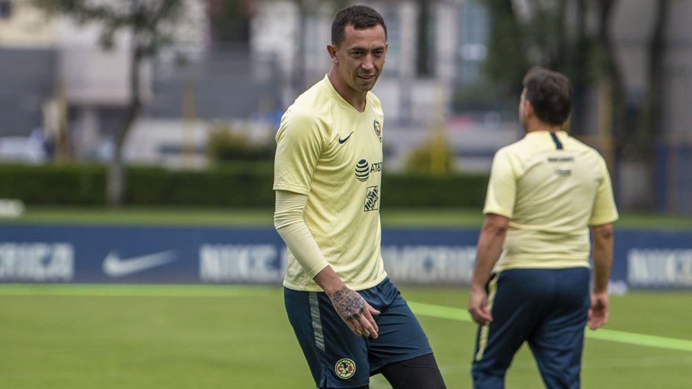 Agustín Marchesín, en una sesión con América 