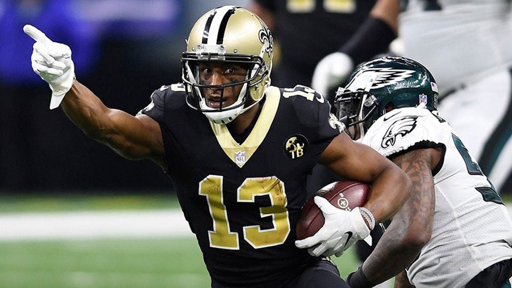 Michael Thomas celebra una jugada con Saints