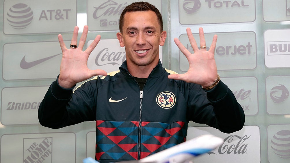 Agustín Marchesín durante la conferencia de prensa en la que se despidió de América