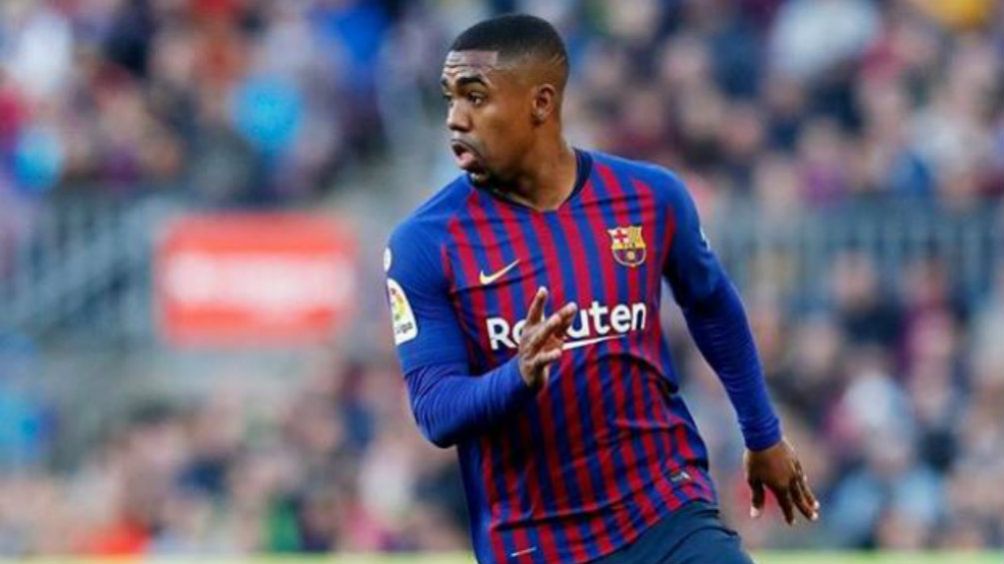  Malcom, en un juego con el Barcelona