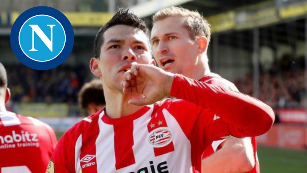 Chucky Lozano festejando un gol con el PSV 