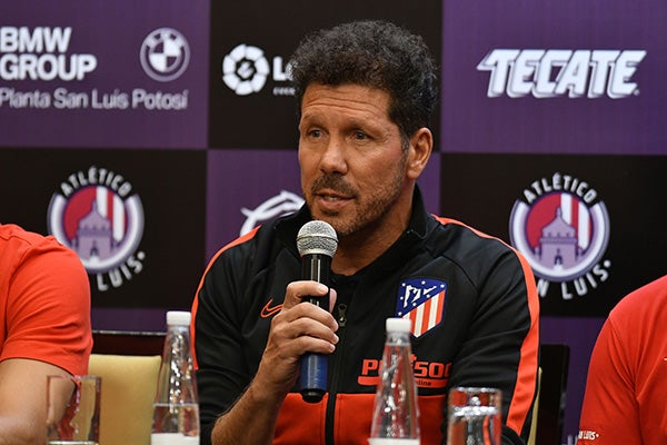 Diego Simeone en conferencia de prensa