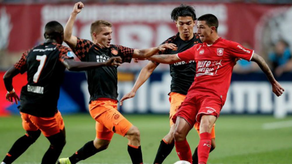 Erick Gutiérrez, durante el partido contra Twente