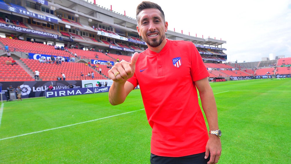 Héctor Herrera, en el estadio Alfonso Lastras 