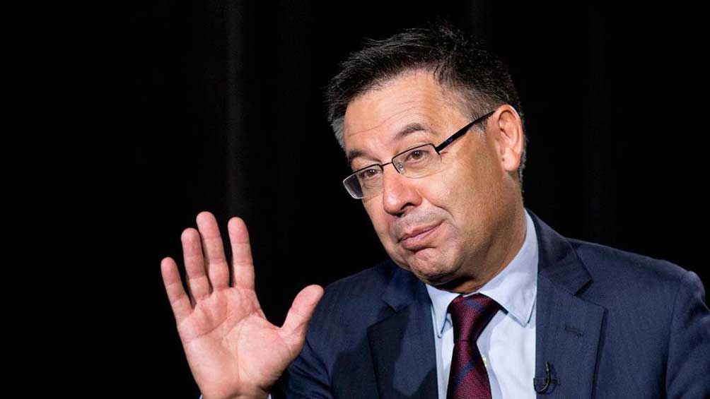 Josep María Bartomeu durante una entrevista