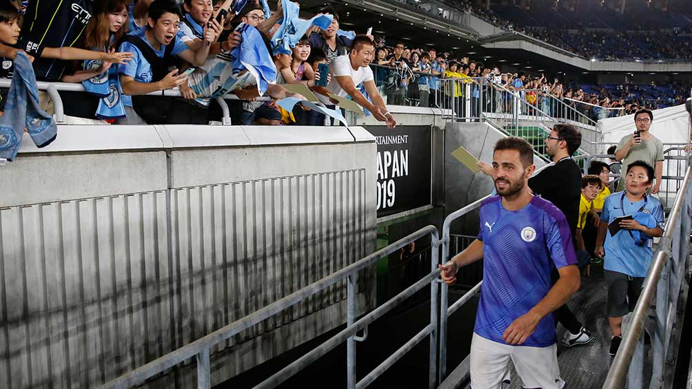 Bernardo Silva causó admiración durante la gira del Manchester City en Asia