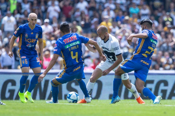 Carlos Rodríguez, en el partido contra Tigres