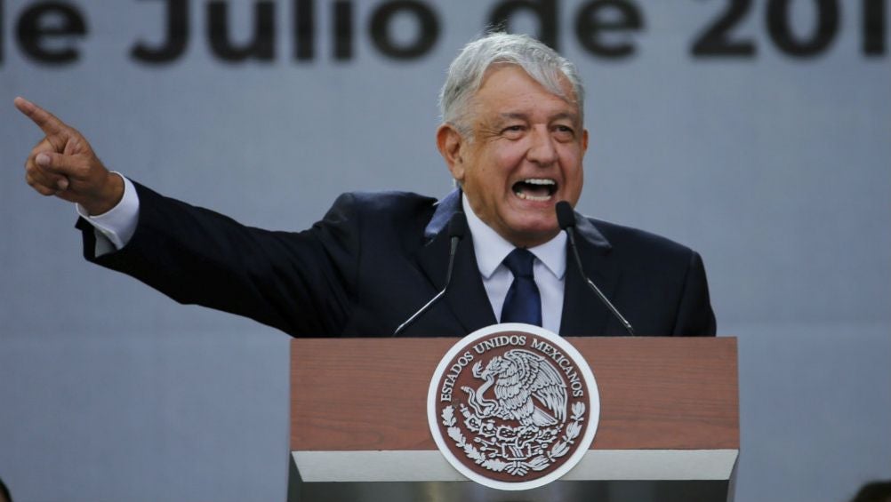 López Obrador, durante una conferencia de prensa