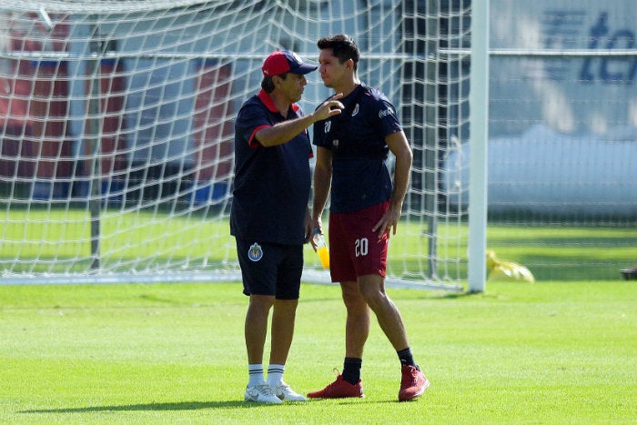 Boy y Molina, durante un entrenamiento