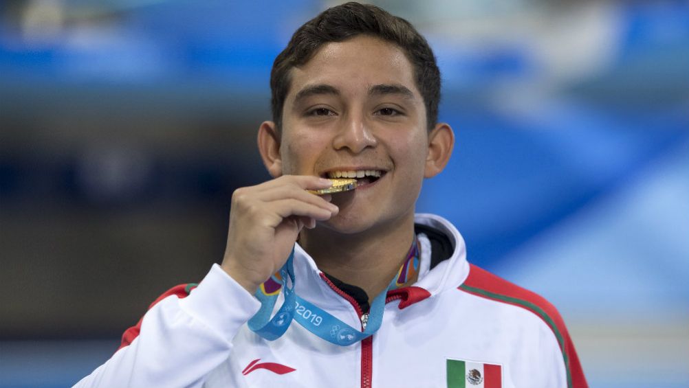 Kevin Berlín, con su medalla de oro