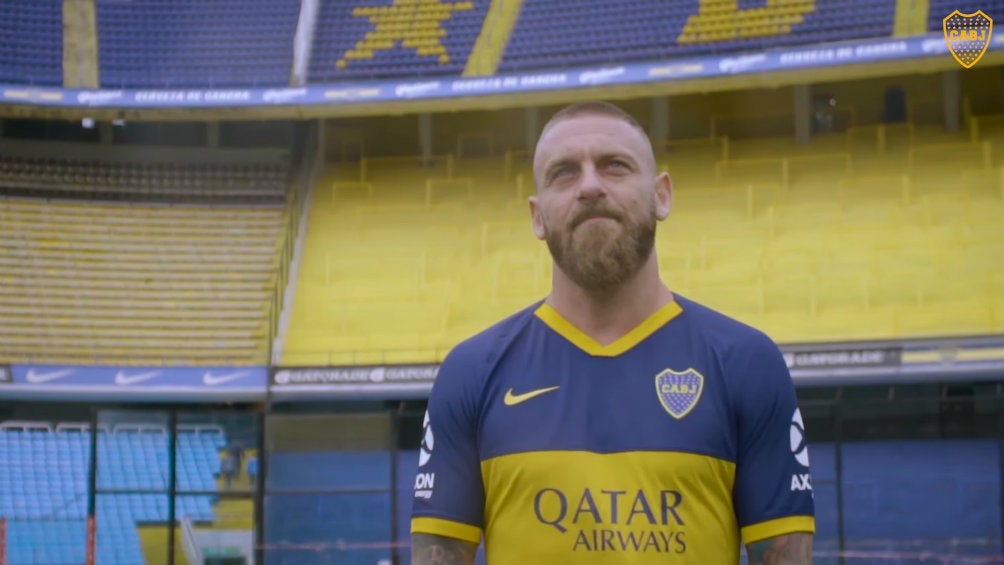 Daniele de Rossi, jugador de Boac Juniors, en La Bombonera 