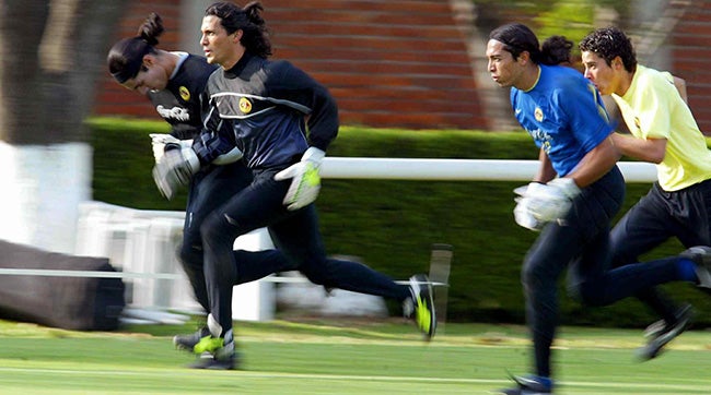 Ríos, Ochoa, Becerra y Martínez entrenan con América en 2003