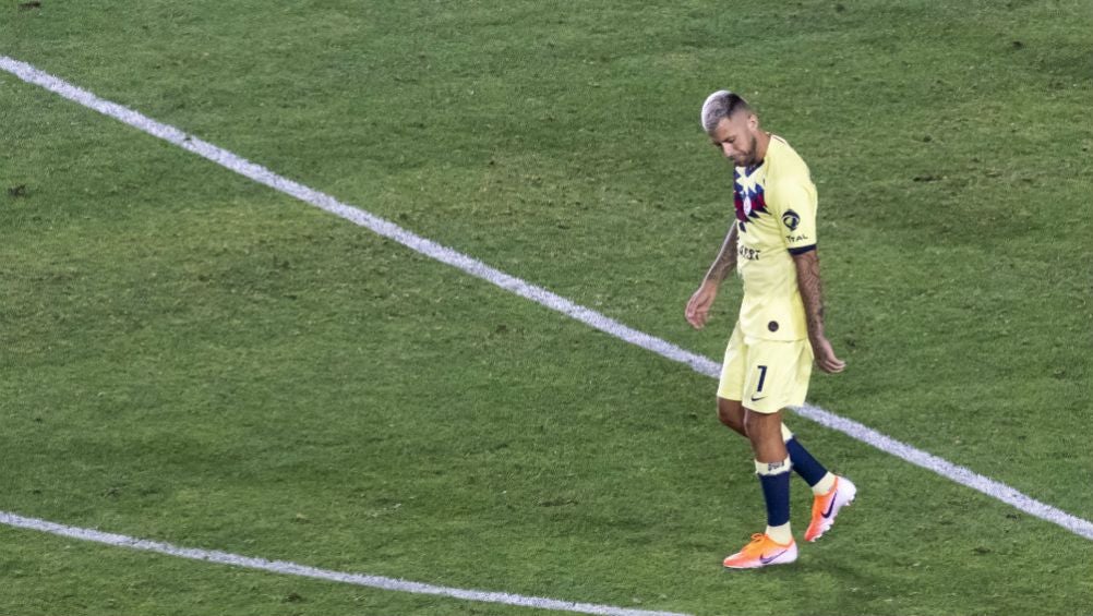 Ménez, en un partido del América