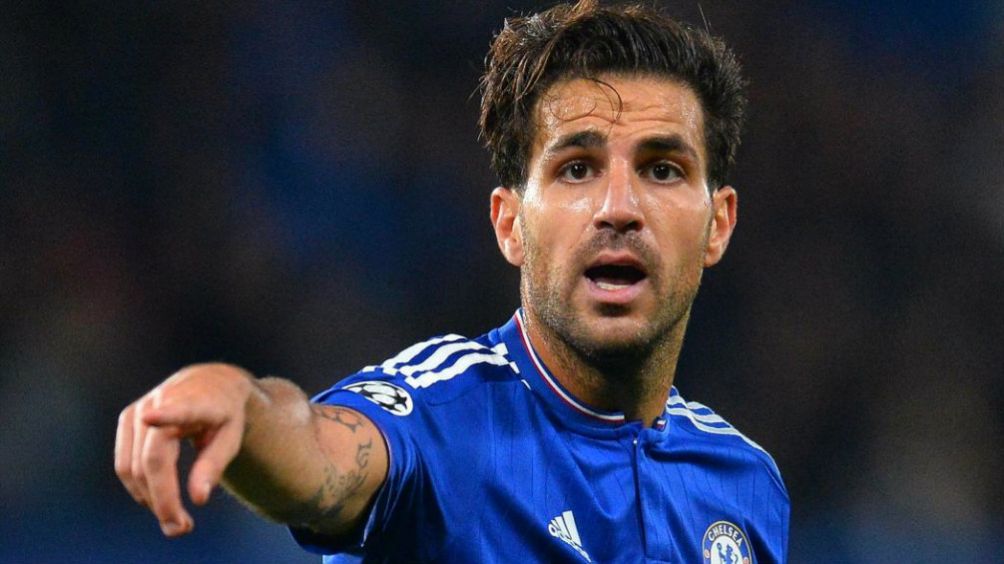 Cesc Fábregas durante un partido con el Chelsea 