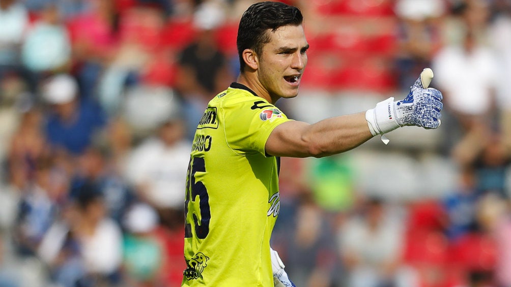 Sebastián Jurado durante un partido del Veracruz