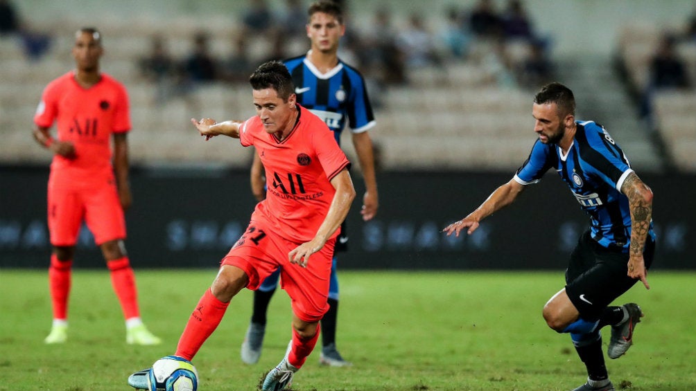 Ander Herrera durante un juego del PSG