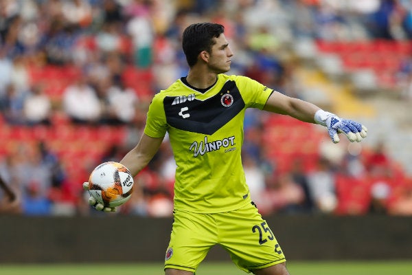 Sebastián Jurado durante un partido del Veracruz