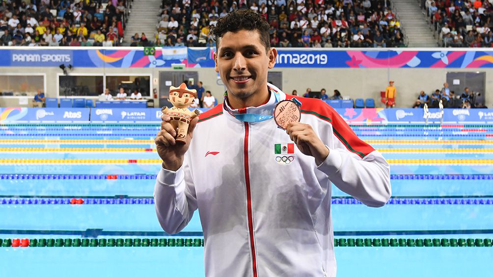 Miguel de Lara tras ganar Bronce 200 metros pecho