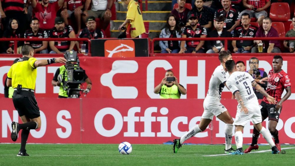 Marco Antonio Ortíz, en el duelo de Xolos ante Pumas 