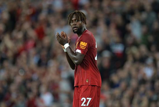 Origi, durante juego contra Norwich 