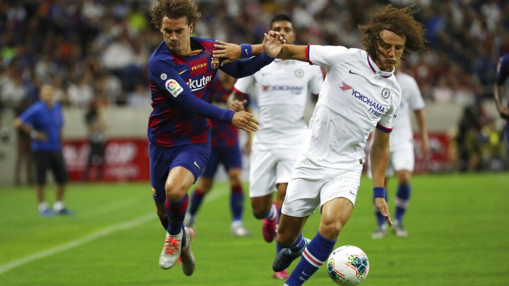 David Luiz en sus últimos momentos como jugador del Chelsea