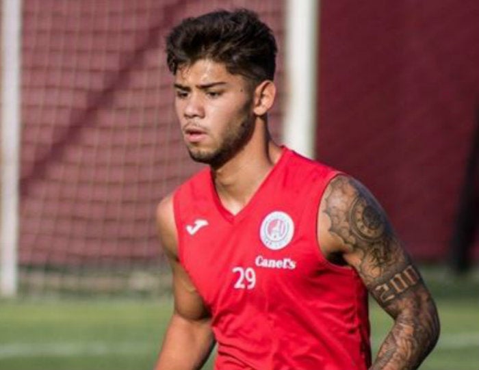 Mohamed, durante un entrenamiento