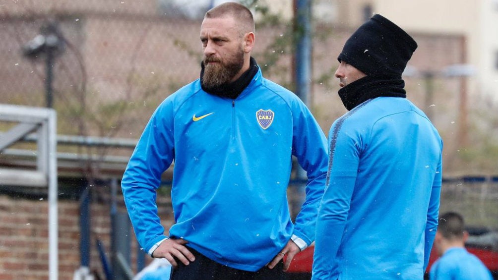 Daniele De Rossi en una práctica del Boca