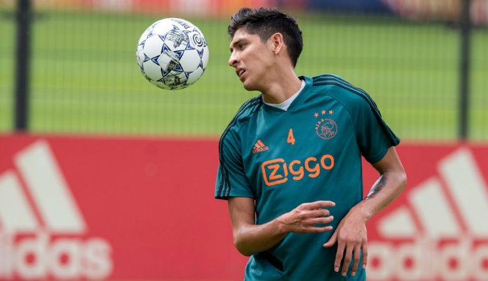 Edson, en entrenamiento con Ajax