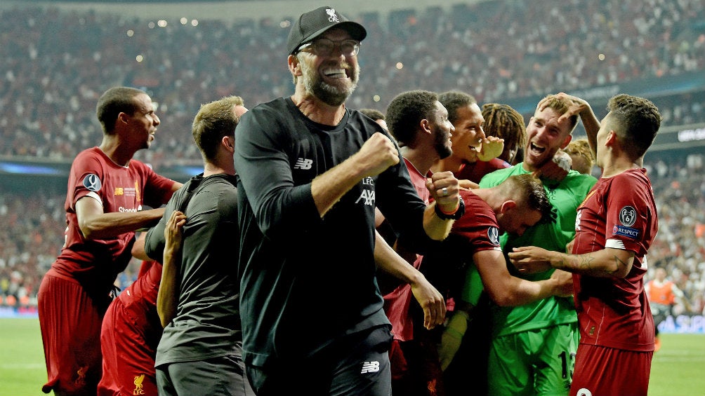 Jürgen Klopp celebra el título del Liverpool