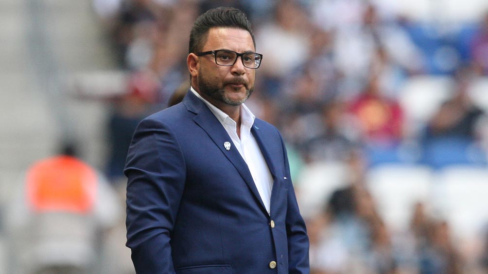 Antonio Mohamed, durante un juego de Monterrey en el BBVA