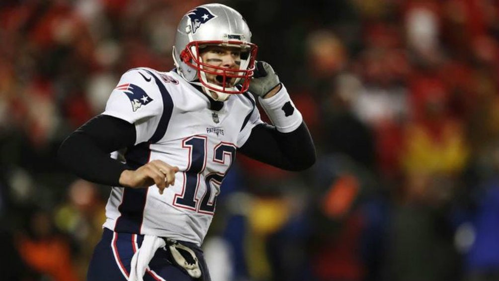 Tom Brady durante un partido de los Patriots