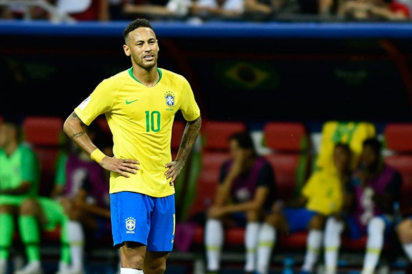 Neymar, durante juego de Rusia 2018