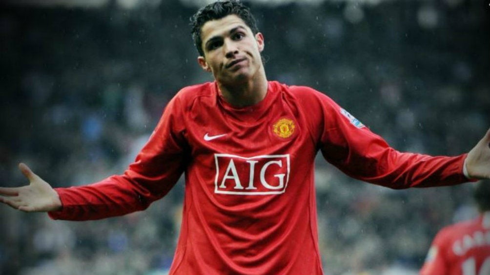 Cristiano se lamenta en juego del Manchester United