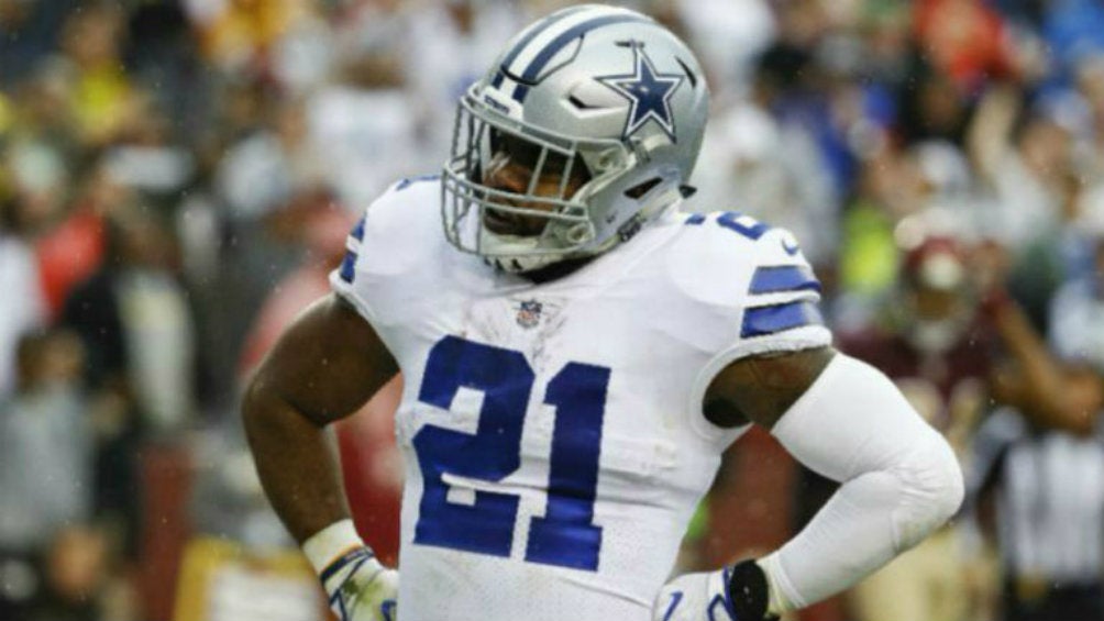 Ezekiel Elliott, durante un partido con Dallas