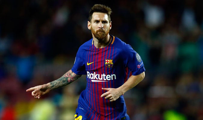 Messi, en un partido del Barcelona