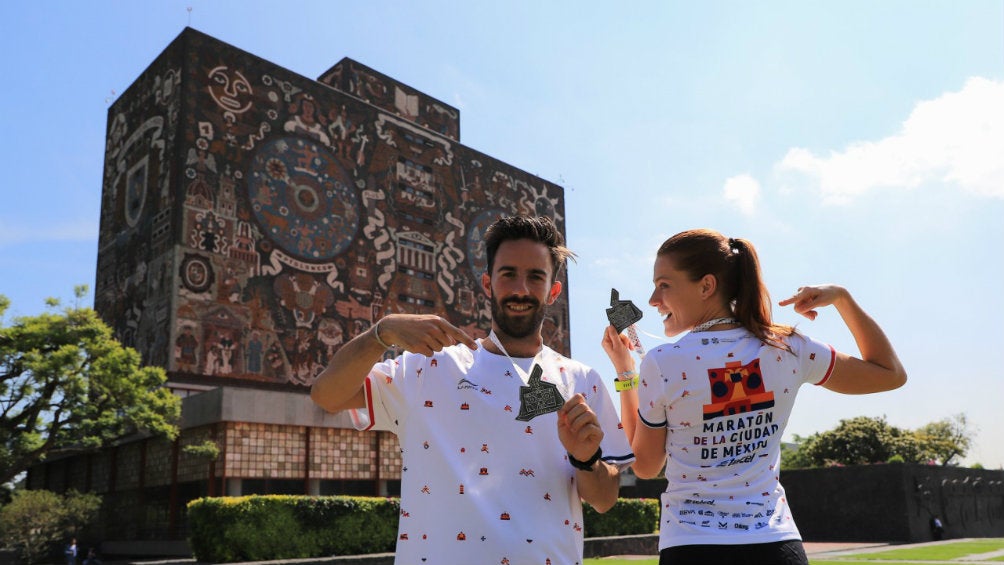 Presentación del evento en Ciudad Universitaria, lugar de inicio del maratón