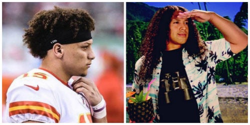 Los cortes de cabello de Patrick Mahomes y Troy Polamalu