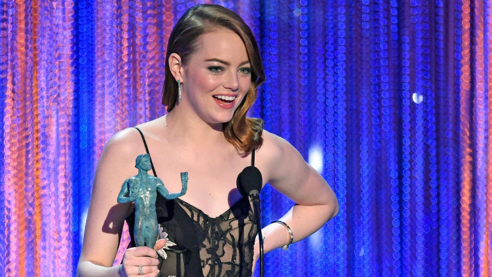 Emma Stone durante una premiación